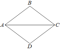 Ромб ABCD с диагональю AC