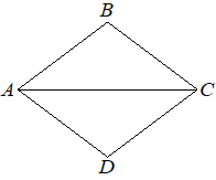 Ромб ABCD с диагональю AC