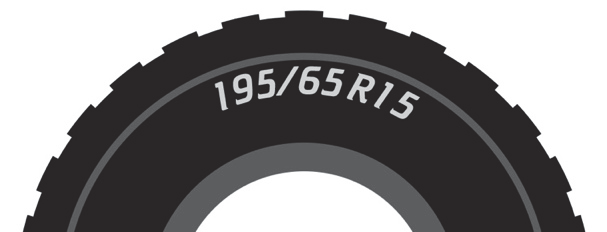 Рис. 1. Маркировка шины 195/65 R15